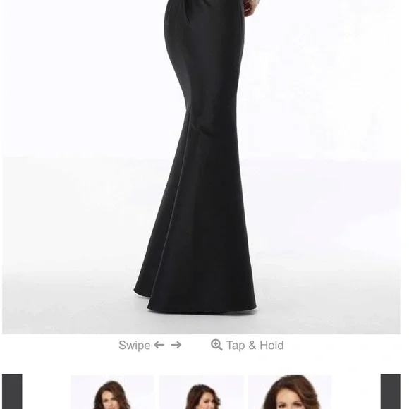 Like new MGNY MOB dress. Gorgeous eggplant color. Dry cleaned size 12 - Picture 4 of 7